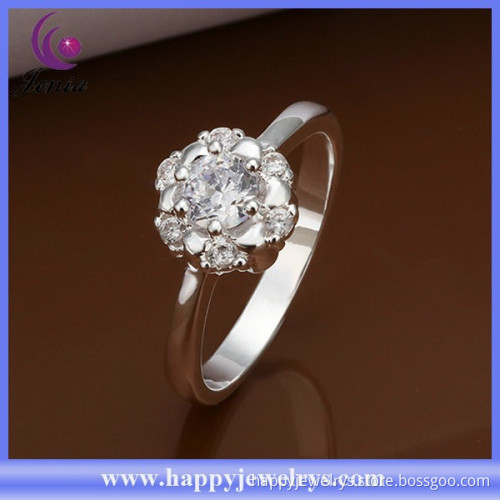 Elegant design high quality cheap price white zircon wholesale s925 ring (CR333)